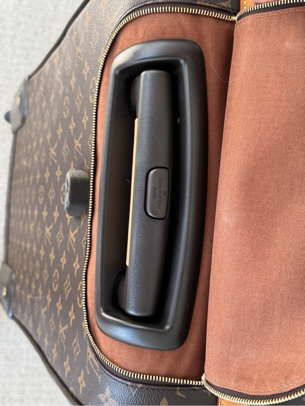 Louis Vuitton Monogram Canvas Travel Duffel in Brown and Tan - Picture 6 of 11